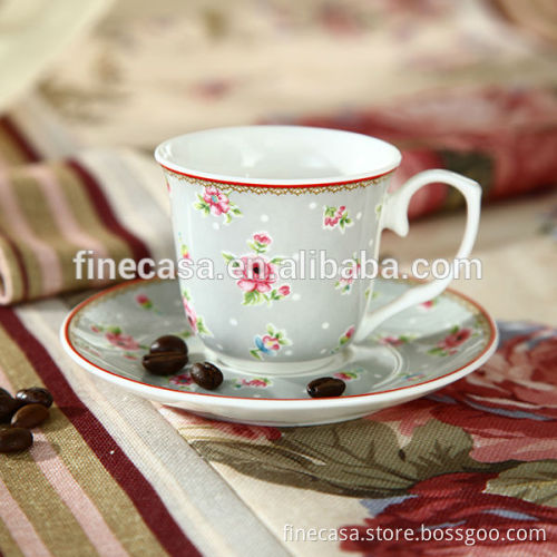 100CC Elegant Ceramic Rose Cup and Saucer set                
                                    Quality Assured